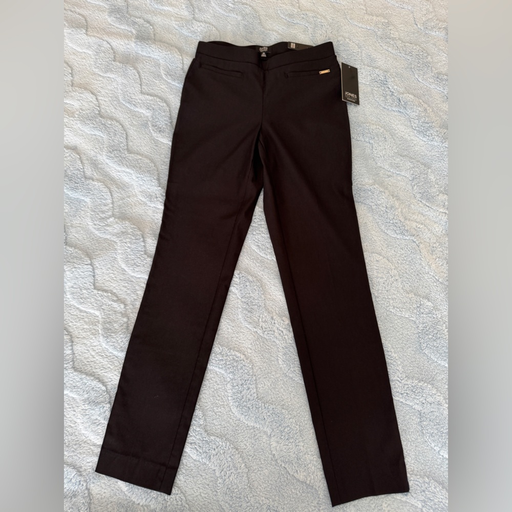 NWT Jones New York Women's Black Slim Ankle Pull On Pants Size XS 29 Inseam - Picture 2 of 16